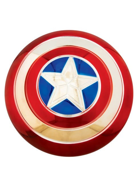 Rubiner - Captain America Galvaniseret Metallisk Skjold (30 cm)