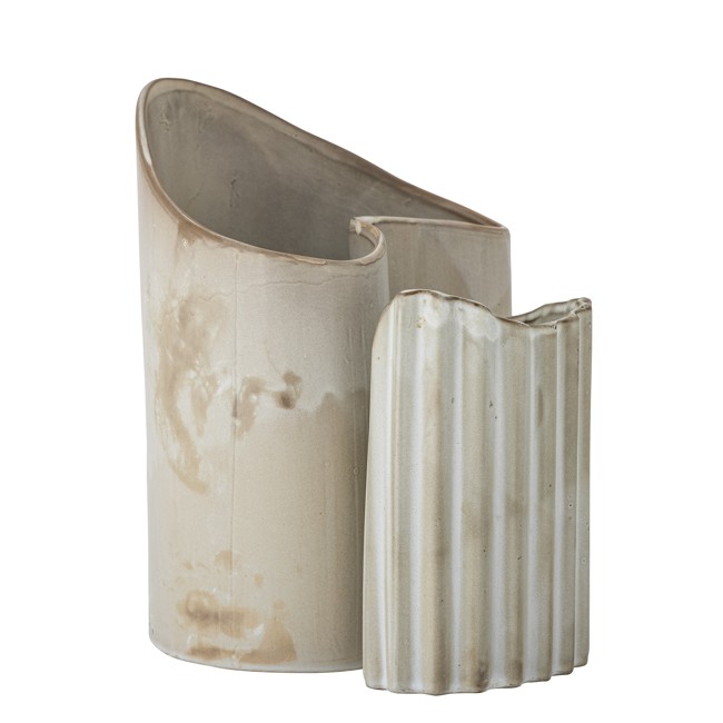 Bloomingville - Henaj Vase, Brown, Stoneware (82058137)