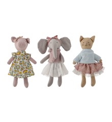 Bloomingville MINI - Animal friends Doll, Rose, Cotton (82058250)