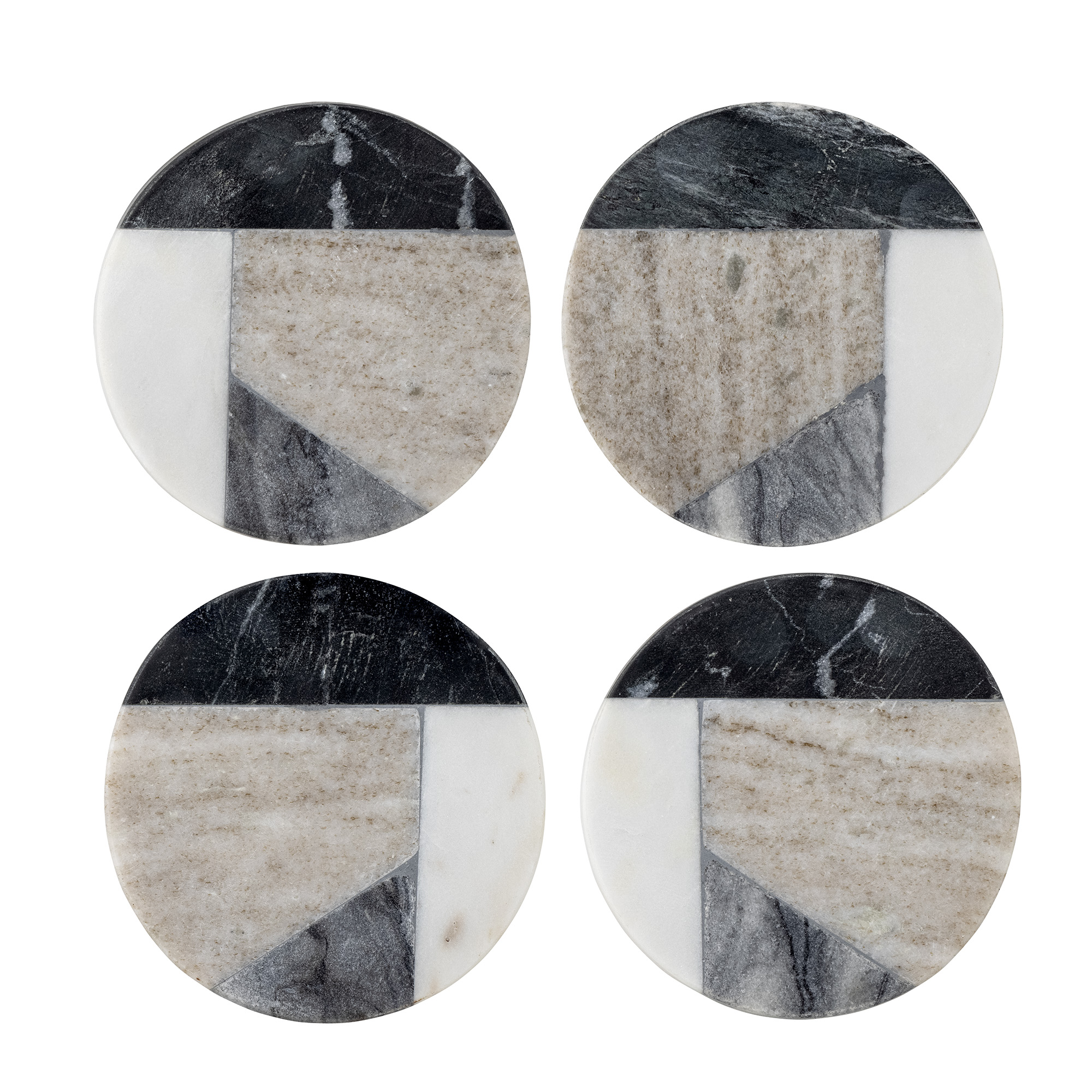 Creative Collection - Izabella Coaster, Grey, Marble (82059498) - Hjemme og kjøkken