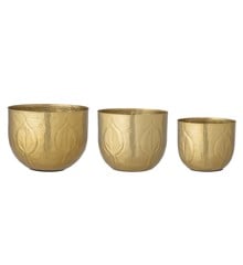 Creative Collection - Set of 3 - Bati Flowerpots - Brass (82059653)