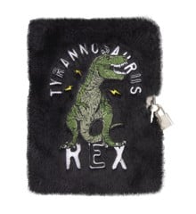 Tinka - Plys Dagbog med Lås - T-rex