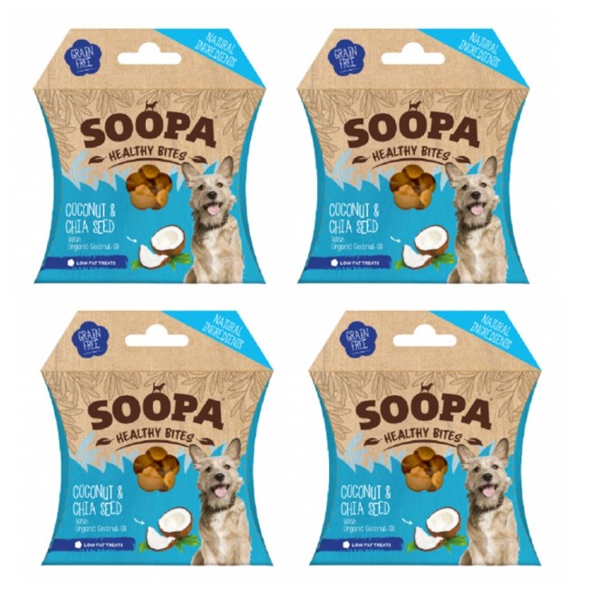 SOOPA - Healthy Bites Coconut & Chia Seed 50g x 4 - (SO920739)