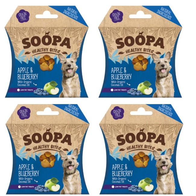 SOOPA - Healthy Bites Apple & Blueberry 50g x 4