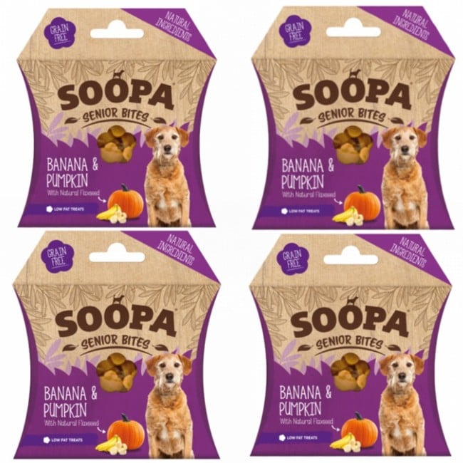 SOOPA - Senior Bites Banana & Pumpkin 50g x 4 - (SO921064)