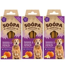 SOOPA - Senior Sticks Banana & Pumpkin 100g x3
