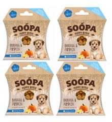 SOOPA - Puppy Bites Banana & Pumpkin 50g x4