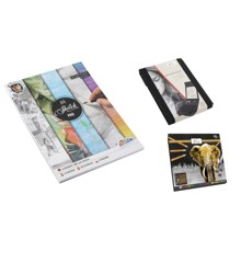 Nassau - Sketching wallet set with Metallic mixed media set & Sketch Pad A4 - Bundle