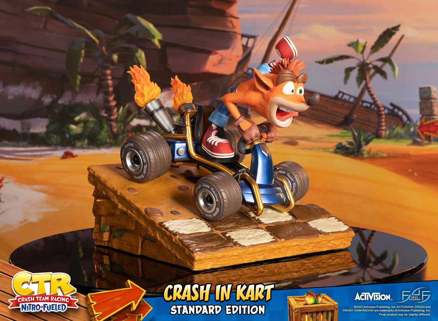 Crash Team Racing Nitro-Fueled (Crash In Kart) RESIN Statue - Fan-shop