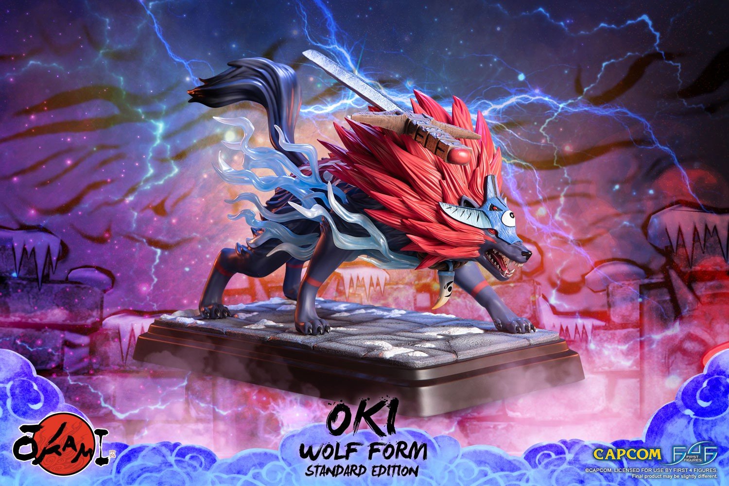 Okami (Oki Wolf Form) RESIN Statue - Fan-shop