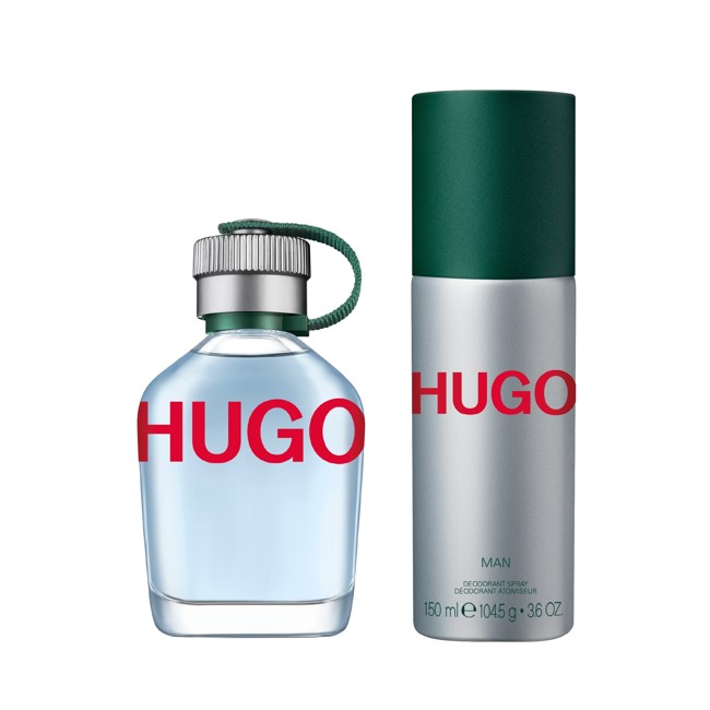 Hugo Boss - Hugo Man EDT 75 ml + Deo Spray 150 ml - Gavesæt