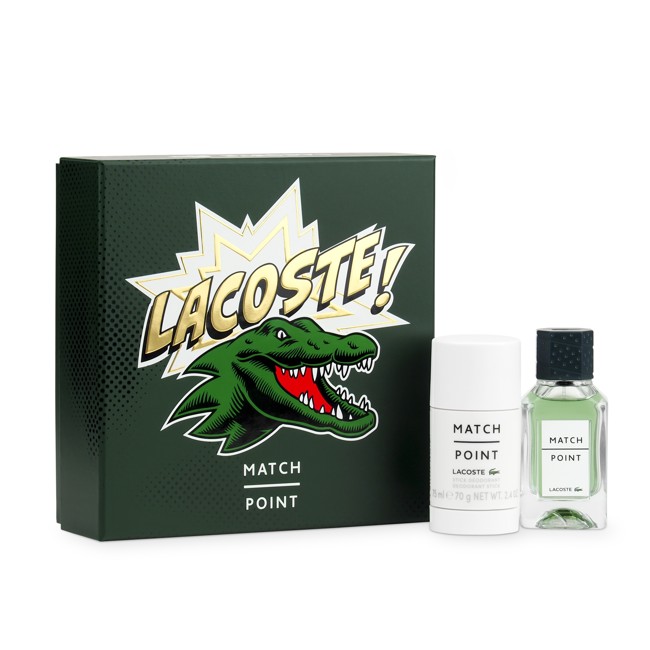 Lacoste - Match Point EDT 50 ml + Deo Stick 75 ml - Gavesæt