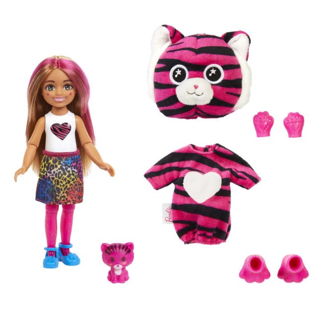 Barbie - Cutie Reveal Chelsea Jungle Series - Tiger (HKR15)
