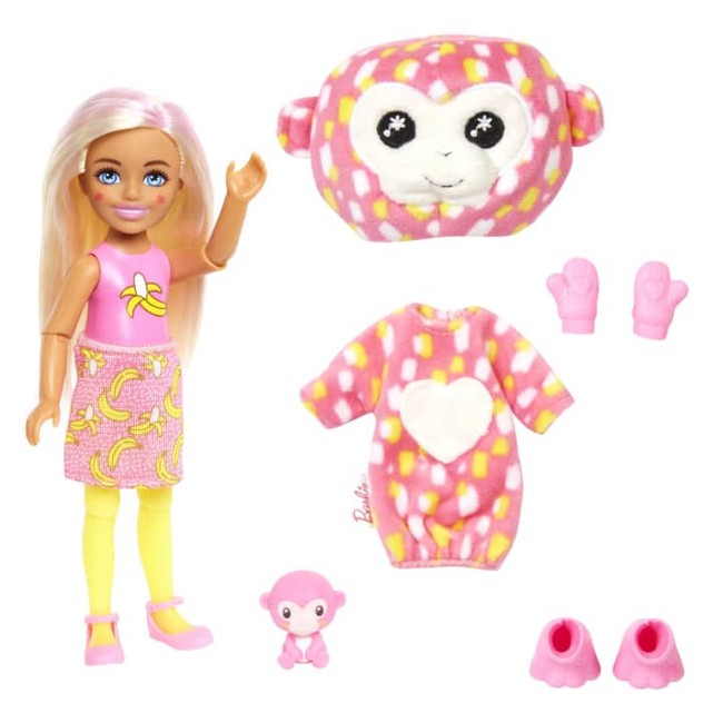 Barbie - Cutie Reveal Chelsea Jungle Series - Monkey (HKR14)