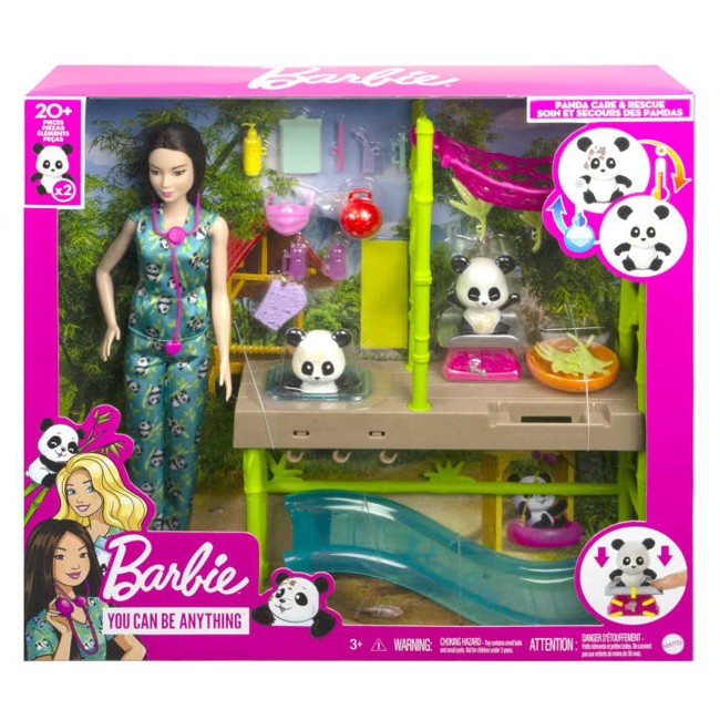 Barbie - Panda Care And Rescue Playset (HKT77)