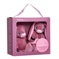 My Teddy - Giftbox - Comforter & Small Rabbit - Rosa (28-NBPG-1)