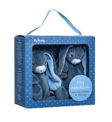 My Teddy - Giftbox - Comforter & Small Rabbit - Blue (28-NBBG-1)