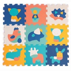 Ludi - Play mat with animals (9 pcs) - LU10023