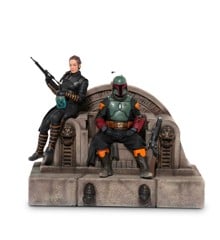 Star Wars - Boba Fett and Fennec Shand on Throne Statue Delux Art Scale 1/10