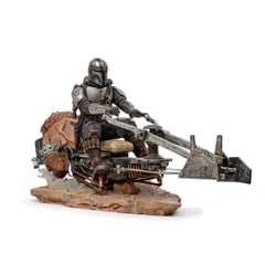 Star Wars - On Speederbike Statue Deluxe Art Scale 1/10