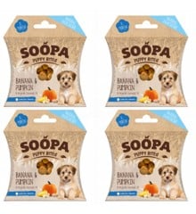 SOOPA - Puppy Bites Banana & Pumpkin 50g x 4
