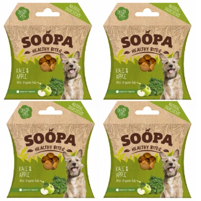 SOOPA - Healthy Bites Kale & Apple 50g x 4