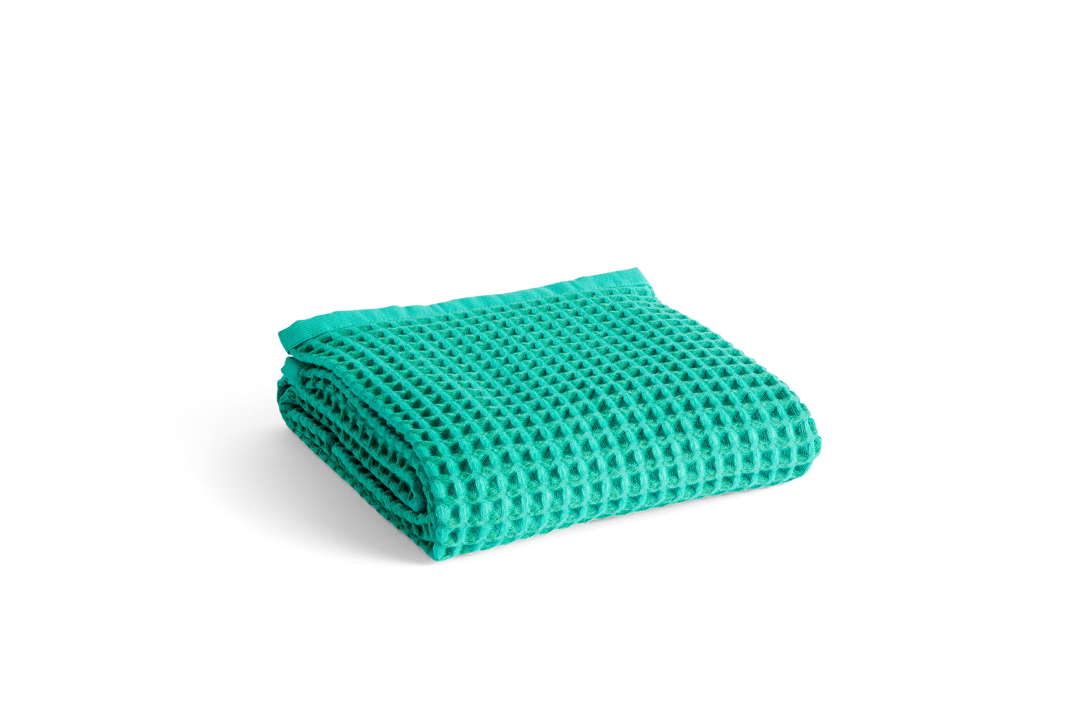 HAY - Waffle Badehåndklæde 70x140cm - Grøn