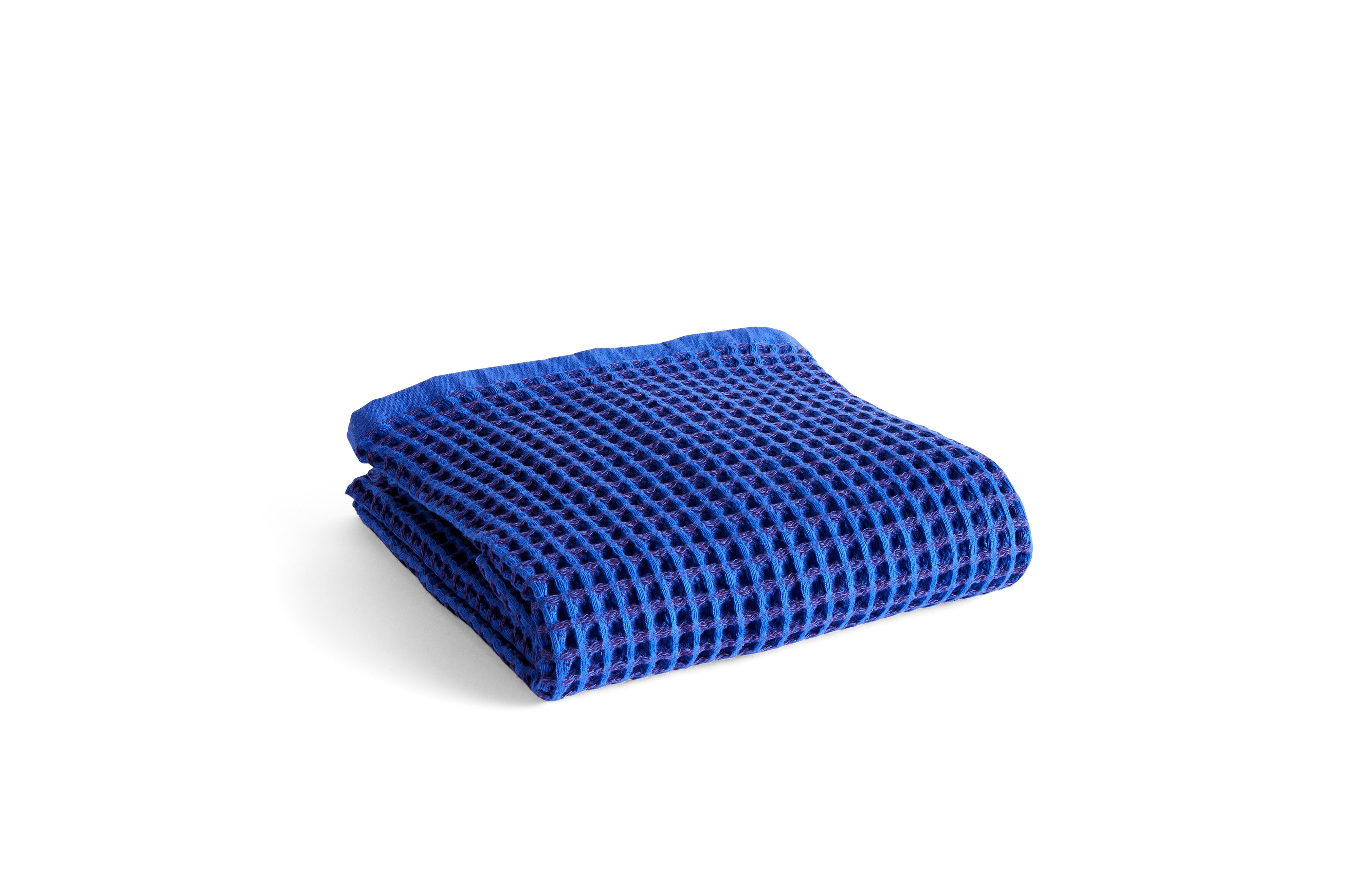HAY - Waffle Badehåndklæde 70x140cm - Blå