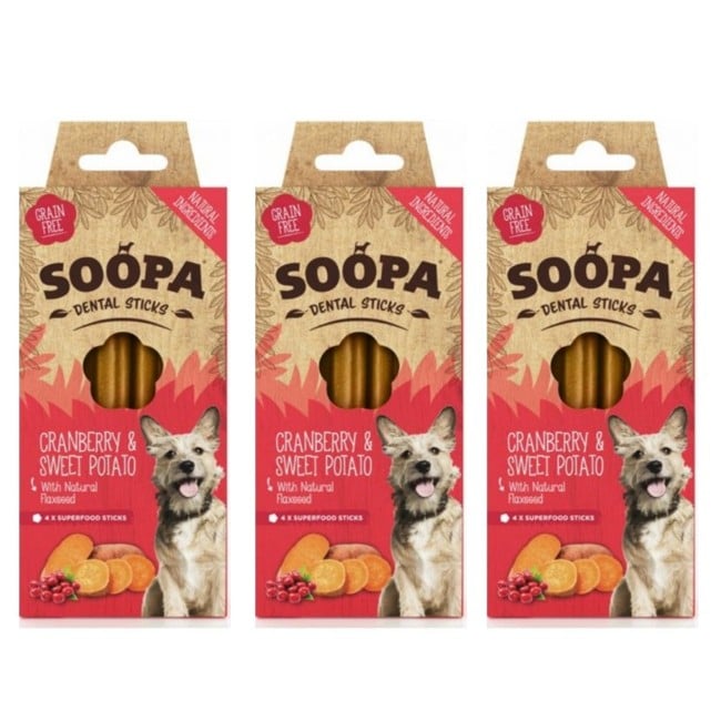 SOOPA - Dental Sticks Cranberry & Sweet Potato 100g x 3