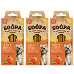 SOOPA - Dental Sticks Carrot & Pumpkin 100g x 3