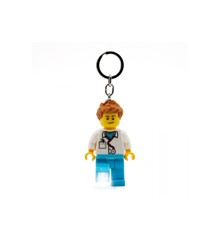 LEGO - Nøglering m/LED - Mandlig Læge