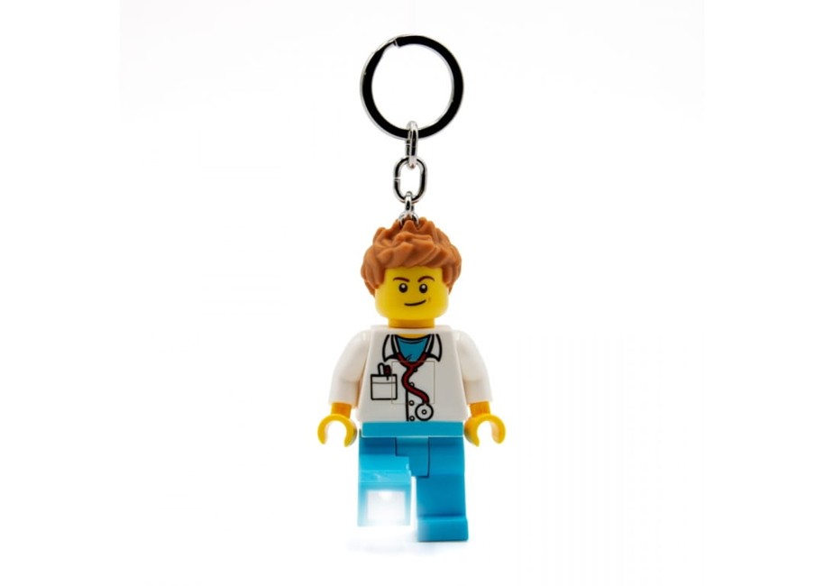 LEGO - Nøglering m/LED - Mandlig Læge