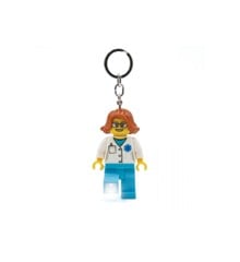 LEGO - Nøglering m/LED - Kvindelig Læge