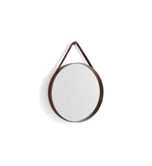 HAY - Strap Mirror No 2 Ø50 cm - Dark Brown