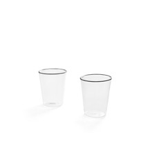 HAY - Rim drikkeglasglas Sort - 2 stk