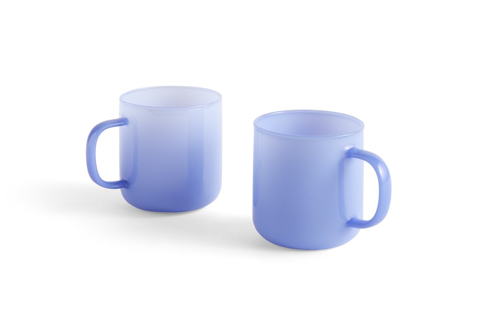 HAY - Borosilcate Mugs - Set of 2 - Light Blue