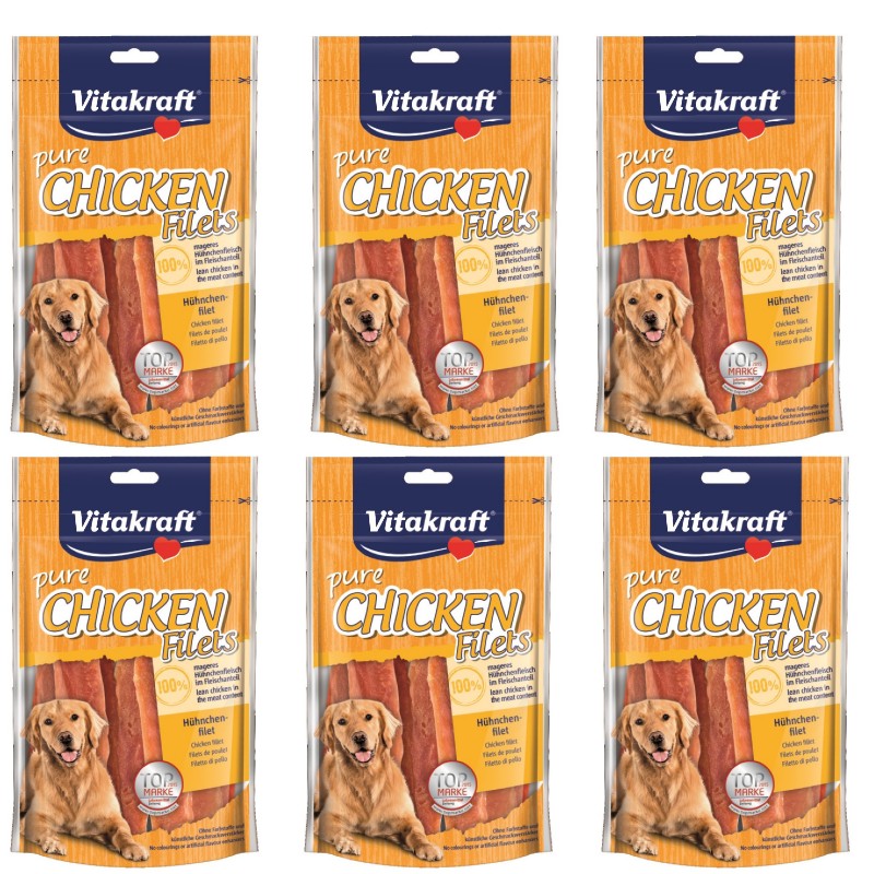 Vitakraft - CHICKEN chicken filet 80gr x 6 - Kjæledyr og utstyr