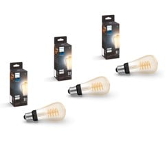 Philips Hue - 3x E27 Filament ST64 - White Ambiance - Paket