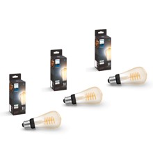 Philips Hue - 3x E27 Filament ST64 - White Ambiance