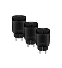 Hombli - Smart Socket (EU), Promo Pack 2+1, Black