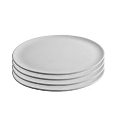 RAW - 4 pcs - Dinner plates 28 cm - Arctic White