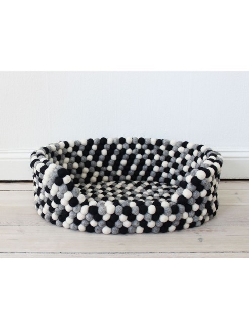 Wooldot - Dogbed Black White M
