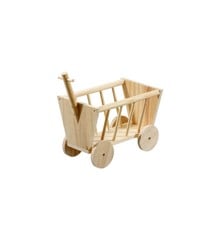 Flamingo - Hayrack wagon in wood, M 29x19x21cm  - (540058501033)