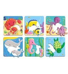 Mudpuppy - Puzzle - Ocean Babies I Love You Match-Up - (M63601)