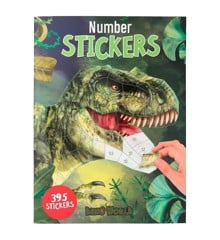 Dino World Number Stickersbog