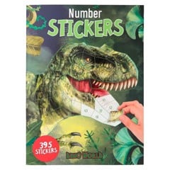 Dino World Number Stickersbog