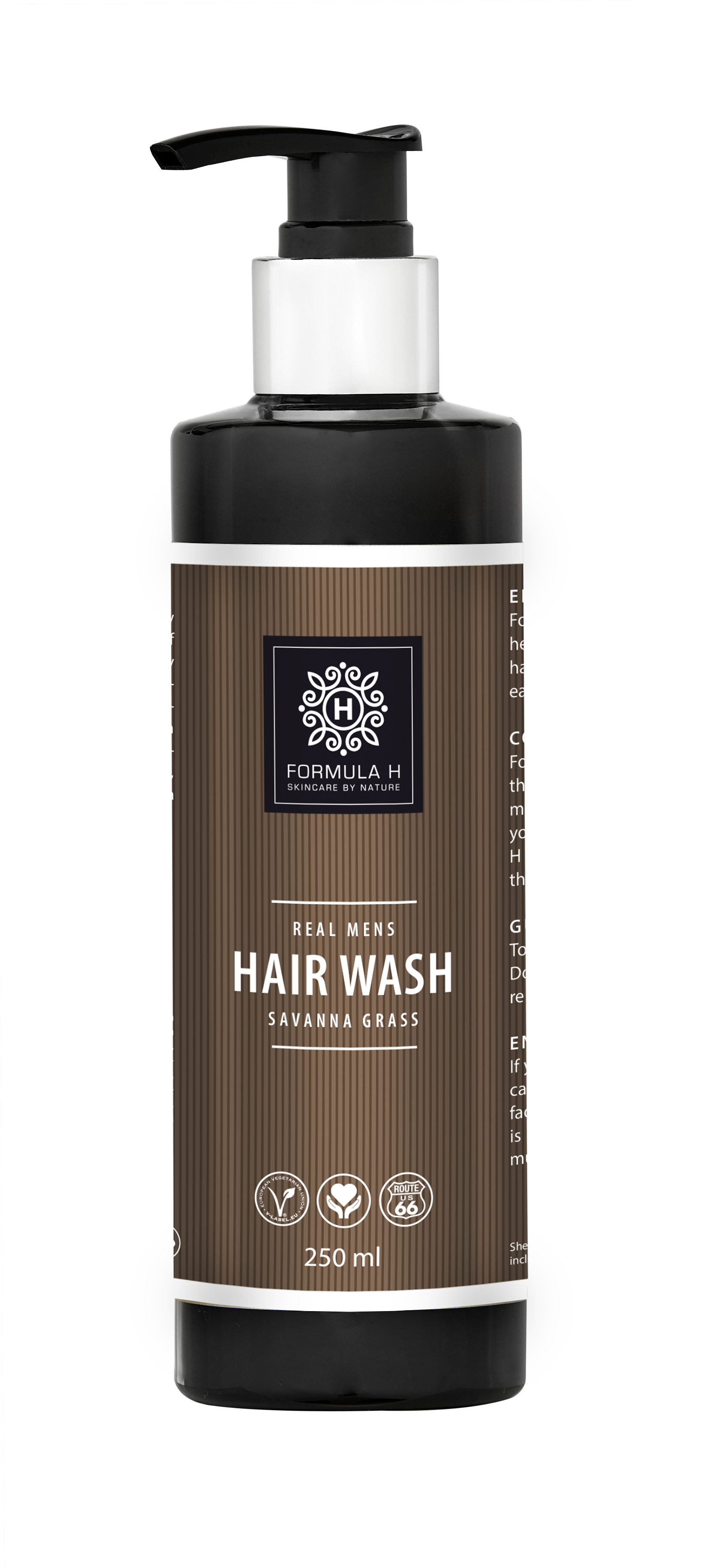 Formula H - Hair Wash Real Men 250 ml - Skjønnhet