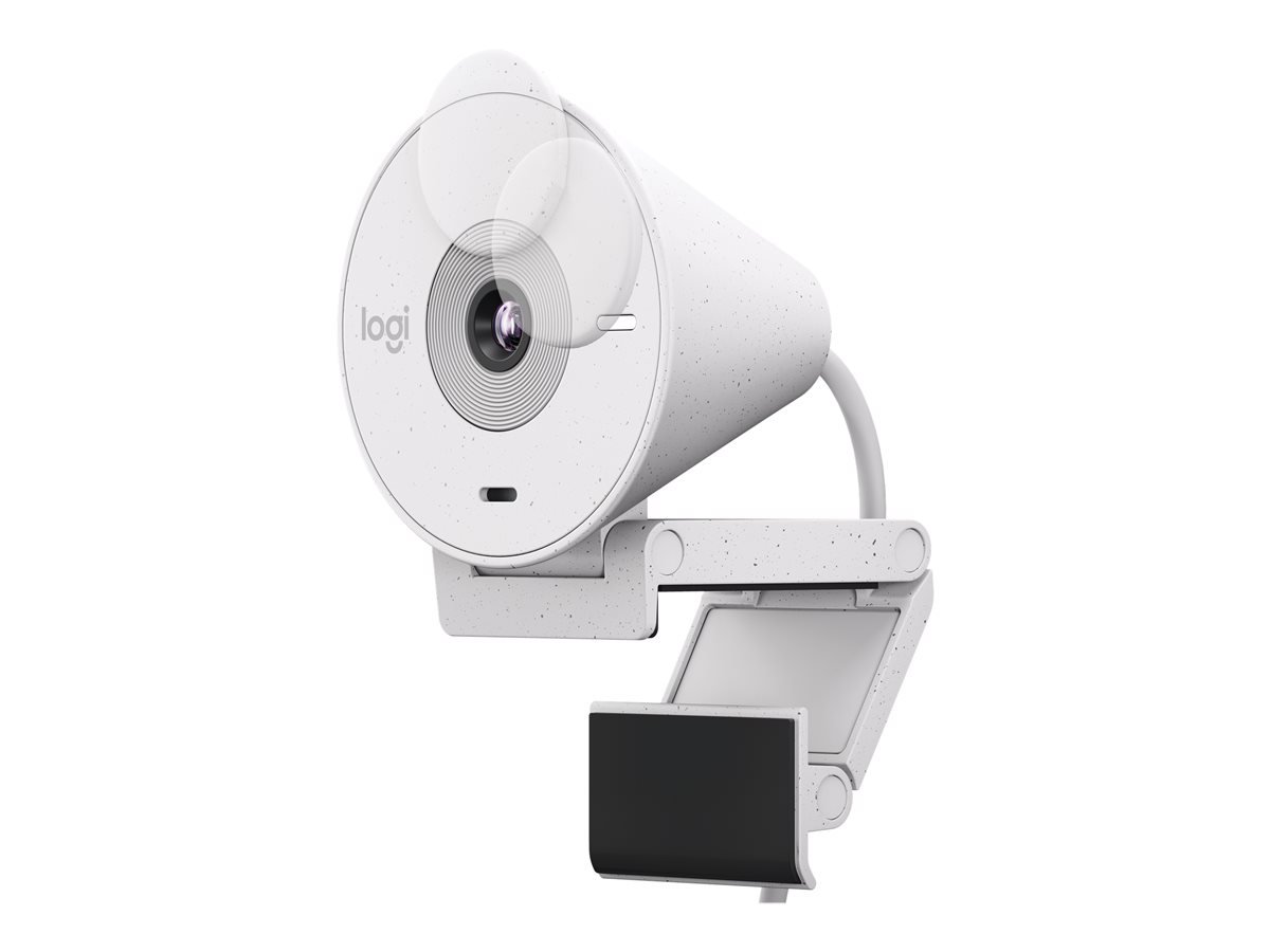 Logitech - Brio 300 Full HD webcam, Off-white - Datamaskiner