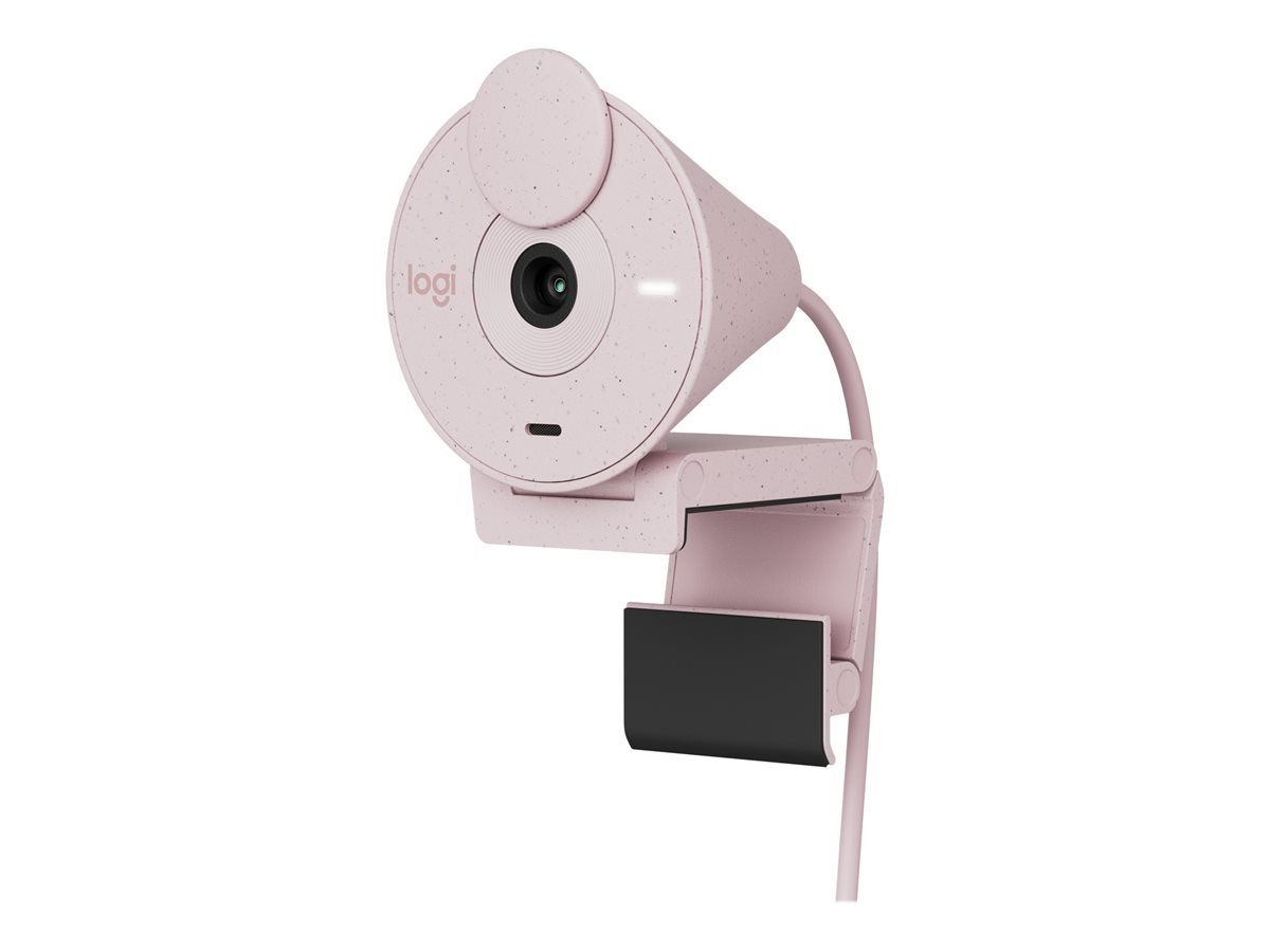 Logitech - Brio 300 Full HD webcam, Rose - Datamaskiner