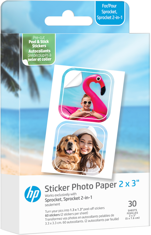 HP - Zink Paper Sprocket Luna 30-pack 2x3